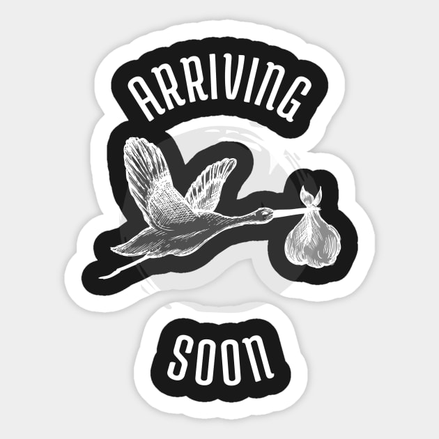 Baby Arriving Soon Pregnant Woman Maternity Sticker by KazSells
